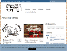 Tablet Screenshot of jugend-bonifaz.de